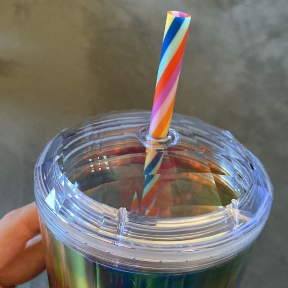 Starbucks Cup 24 Ounce Venti Cold Cup Rainbow Colored - Picture 9 of 9